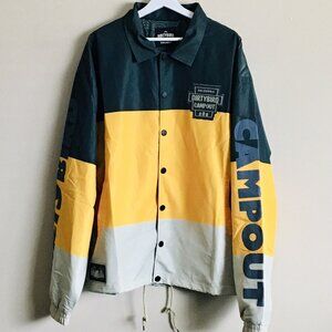 DIRTYBIRD RECORDS California Campout Windbreaker‎ Coach Jacket Men’s Size XXL